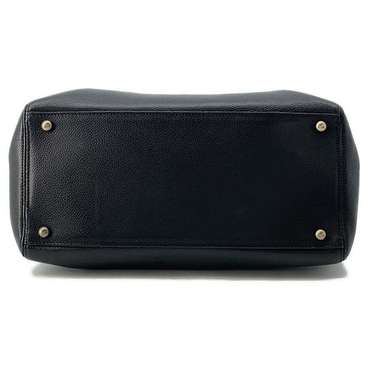 CHANEL Executive 2WAY Tote Black Leather