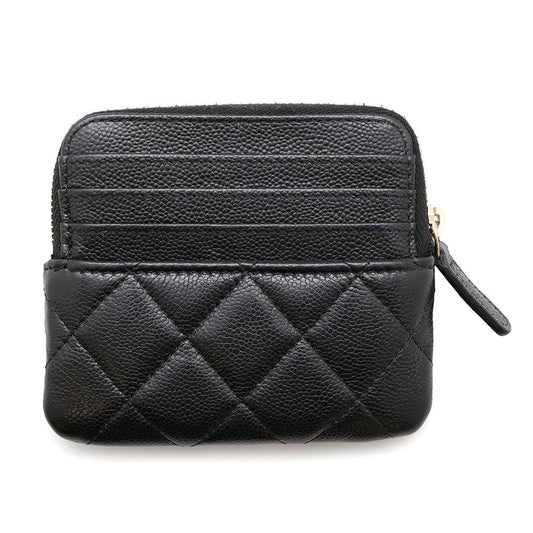 CHANEL Coin purse BlackAP2061 Caviar Leather