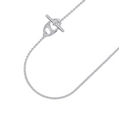 HERMES Chaine d'Ancre Punk Necklace Size 40 SV925