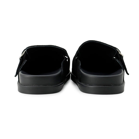 HERMES Sandals Key Black Veroa Size 37