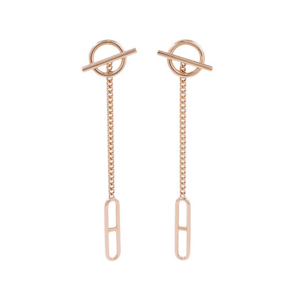 HERMES EchappeeEarrings 18K Pink Gold