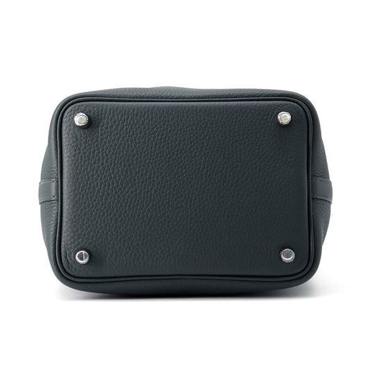 HERMES Picotin Lock Eclat Vert Mangrove/Guripantan Taurillon Clemence Swift Leather Size PM