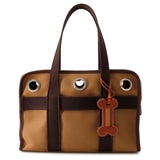 HERMES Dog Carrier Bag Feu Toile H