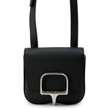 HERMES Della Cavaleria Black Epsom Size Mini