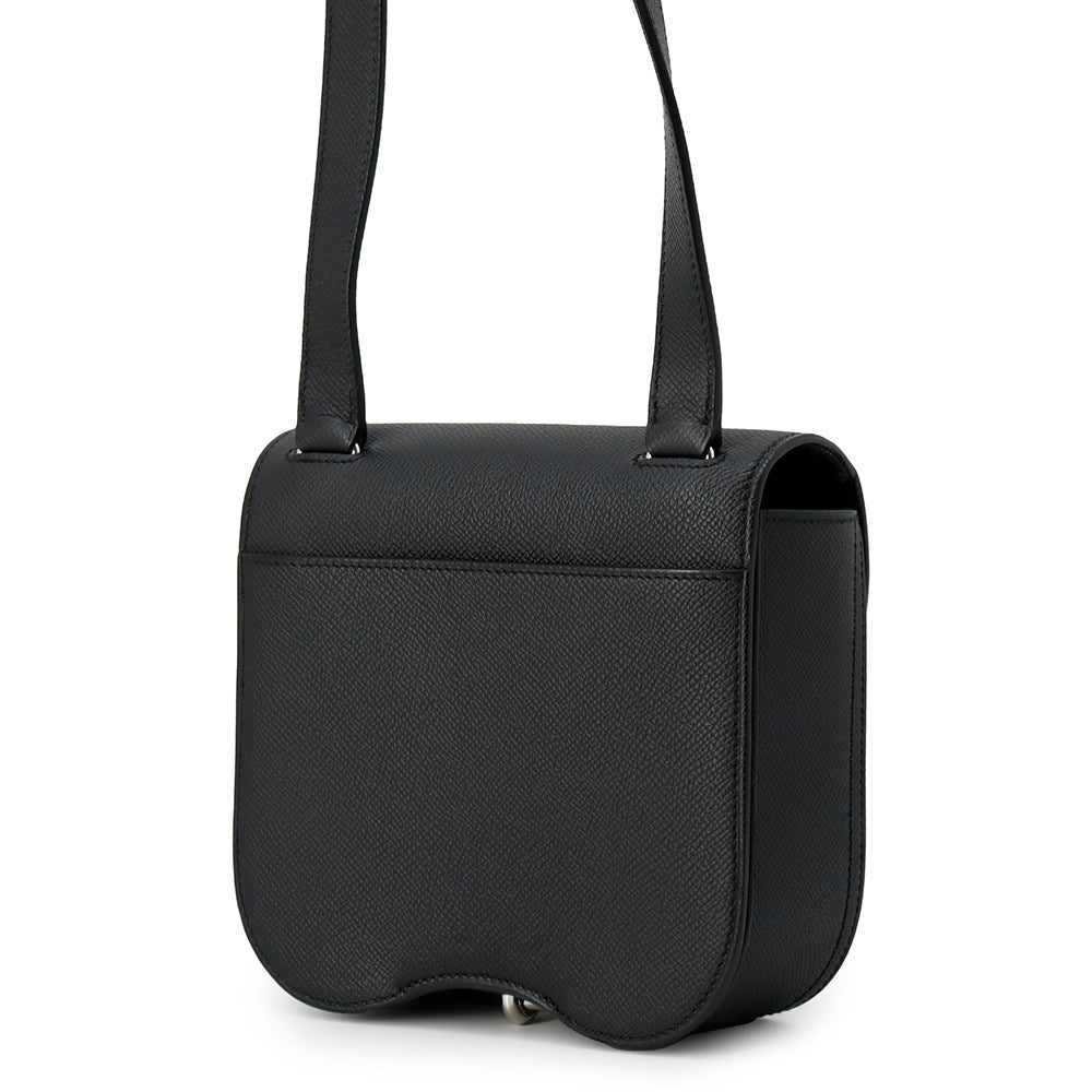 HERMES Della Cavaleria Black Epsom Size Mini