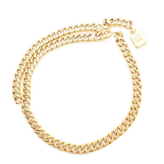 CHANEL Perfume Motif ChainBelt Gold Metal