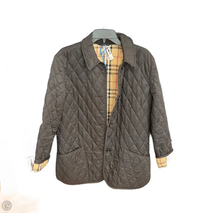 Coat Luxury Designer By Burberry In Black, Size: S