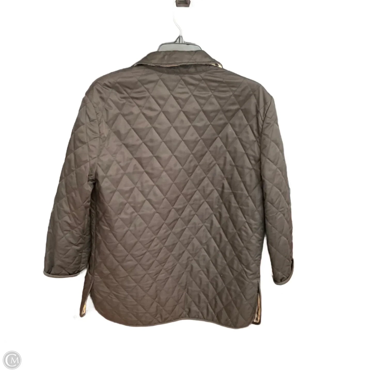 Coat Luxury Designer By Burberry In Black, Size: S