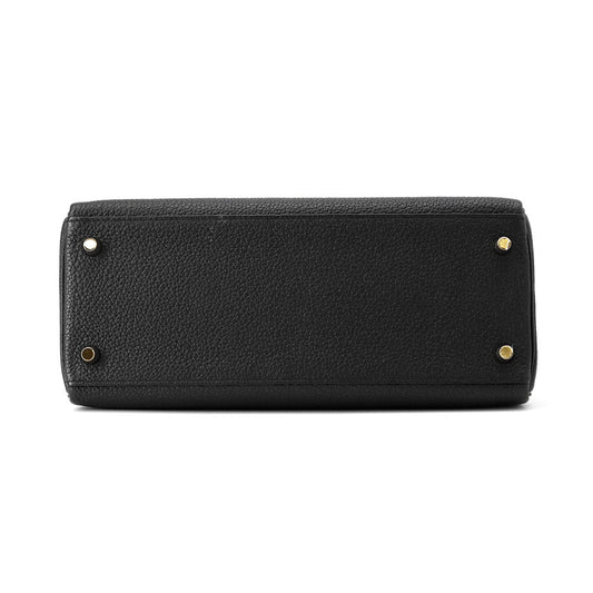 HERMES Kelly Retourne Black Togo Leather Size 28