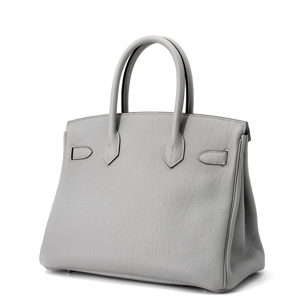 HERMES Birkin Gris Mouette Togo Leather Size 30
