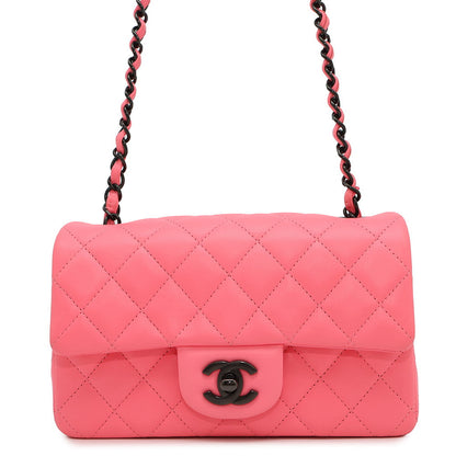 CHANEL Matelasse Single Flap ChainShoulder PinkA69900 Lambskin Size 20