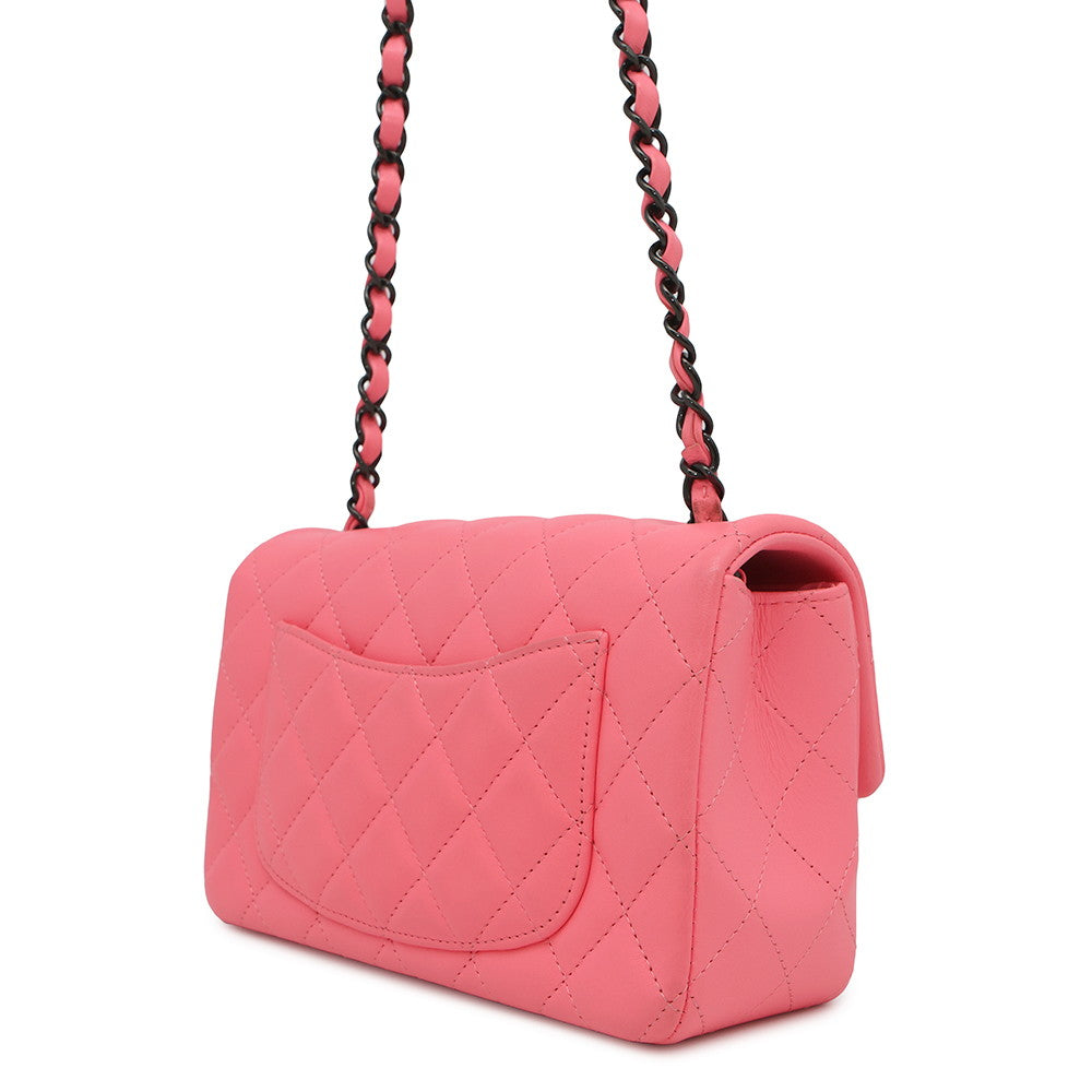 CHANEL Matelasse Single Flap ChainShoulder PinkA69900 Lambskin Size 20
