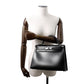 HERMES Kelly Sellier Black Box Calf Leather Size 32