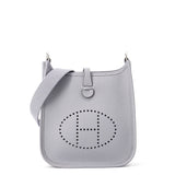 HERMES Evelyne Amazon Short Green Pantan Taurillon Clemence Size TPM