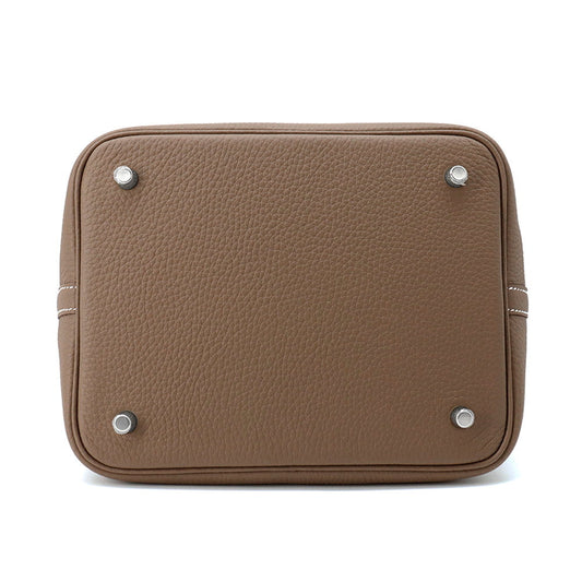 HERMES Picotin Lock Etoupe Taurillon Clemence Size MM