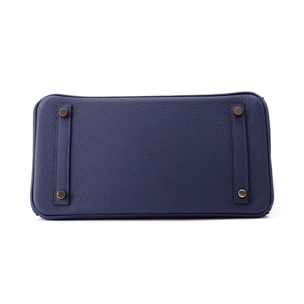 HERMES Birkin blue navy Togo Leather Size 30