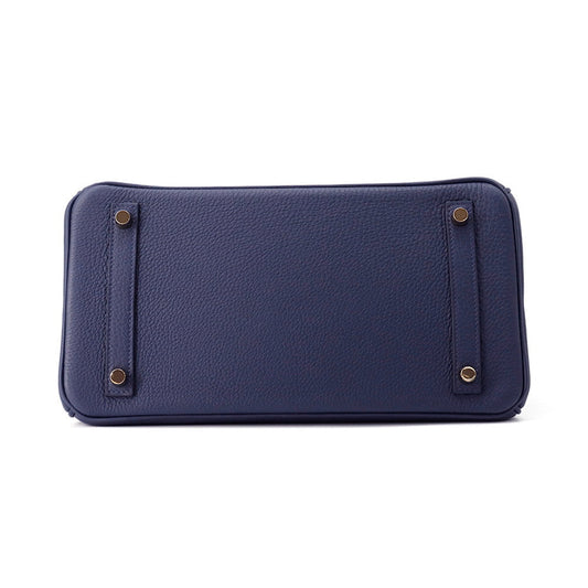 HERMES Birkin blue navy Togo Leather Size 30