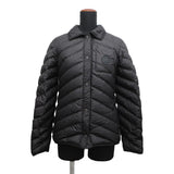 HERMES Crude Cell Patch Quilted Down Jacket Size 38 Black Polyester100%