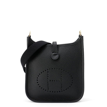 HERMES Evelyne Amazon Long Black Taurillon Clemence Size TPM