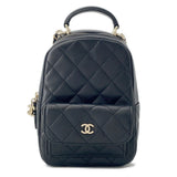 CHANEL Matelasse 2WAY Shoulder  Backpack BlackAP3753 Caviar Leather Size Mini