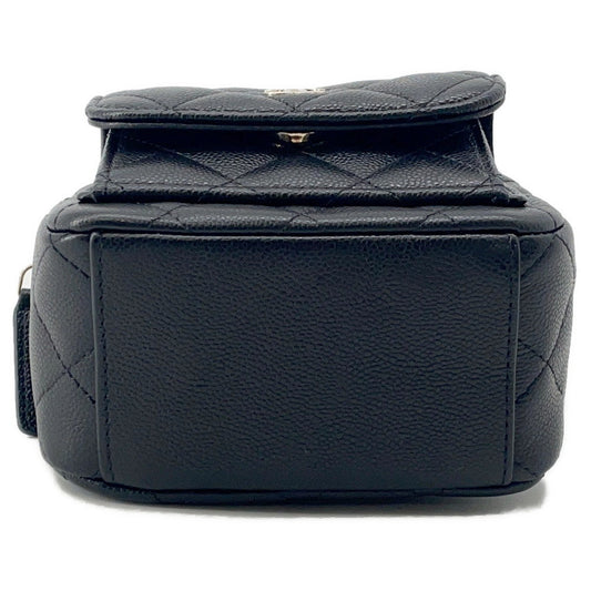 CHANEL Matelasse 2WAY Shoulder  Backpack BlackAP3753 Caviar Leather Size Mini