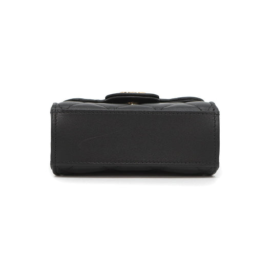 CHANEL Matelasse Top Handle ChainClutch Bag BlackAP2682 Lambskin