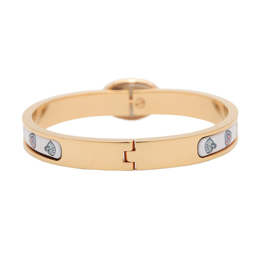 HERMES Mini Clic Chaine d'Ancre Funny Ice Cream Size PM Jasmin Metal Enamel