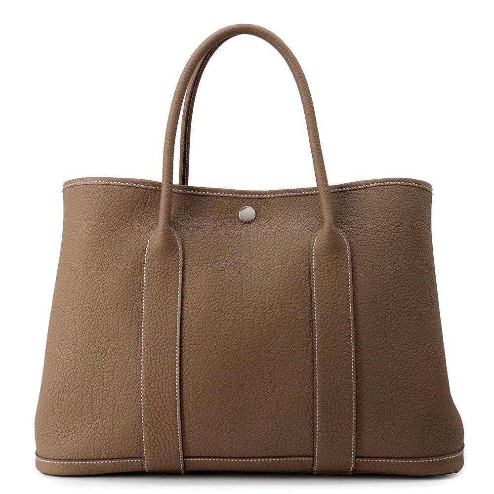 HERMES Garden Party Etoupe Negonda Leather Size PM