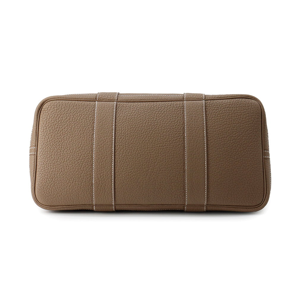 HERMES Garden Party Etoupe Negonda Leather Size PM
