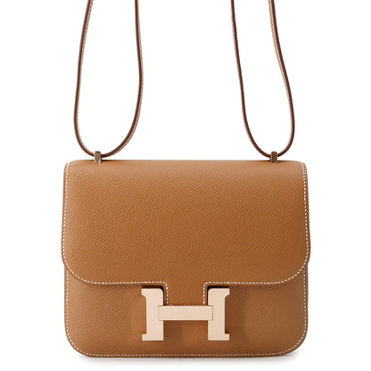 HERMES Constance3 Miroir Gold Epsom Size Mini