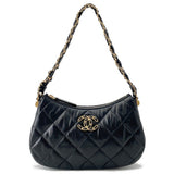 CHANEL CHANEL19 Chain Handbag BlackAP3647 Lambskin