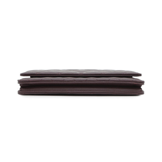 CHANEL Matelasse Chain wallet PurpleA33814 Lambskin