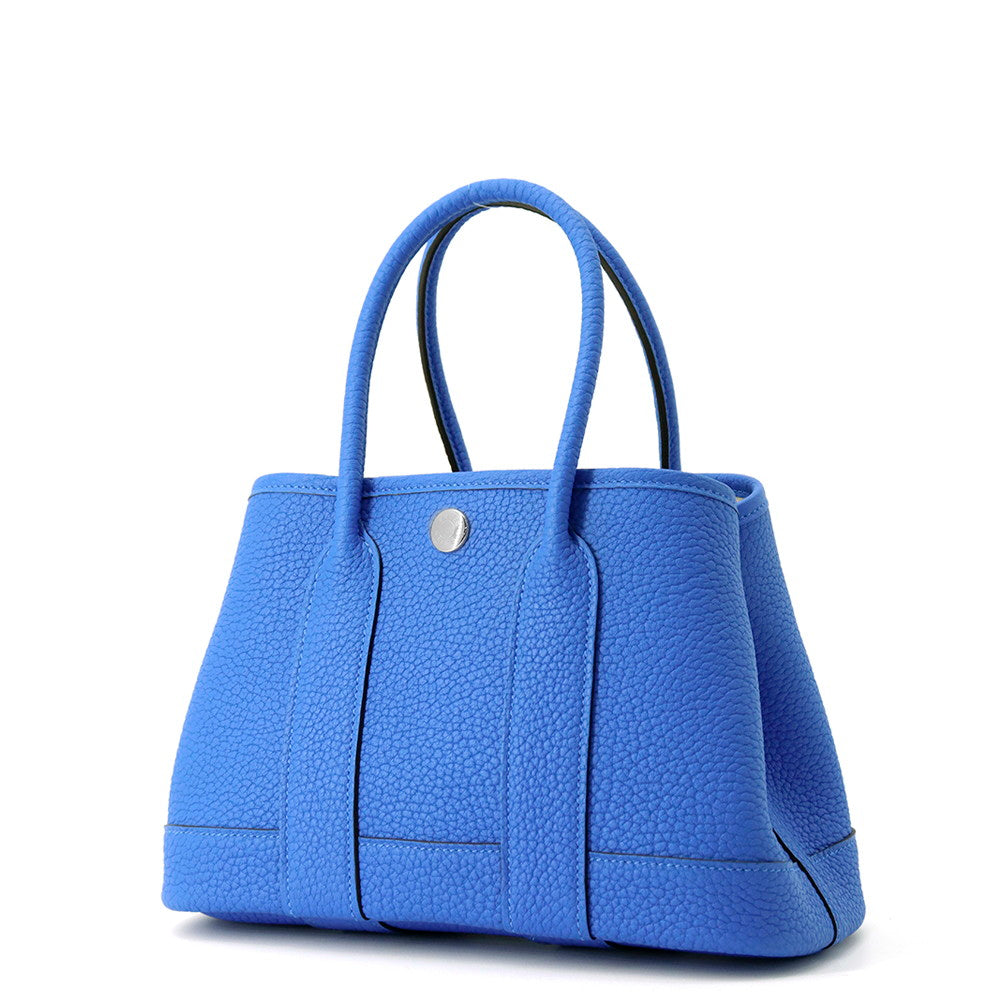 HERMES Neo Garden Blue Hydra Negonda Leather Size 23