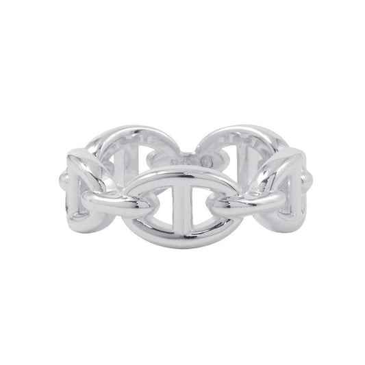 HERMES Chaine d'Ancre Anchene Ring Size PM/52/#12 SV925