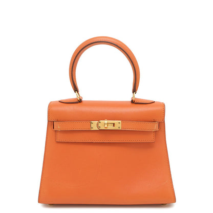 HERMES Mini Kelly Orange Gulliver Size 20