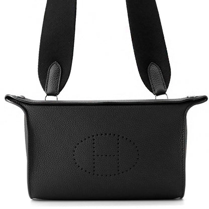 HERMES Videpoches Black Togo Leather