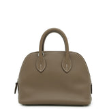 HERMES Bolide 1923 Verso Etoupe/Rouge Tomate Evercolor Size Mini