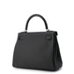 HERMES Kelly Retourne Black Togo Leather Size 28