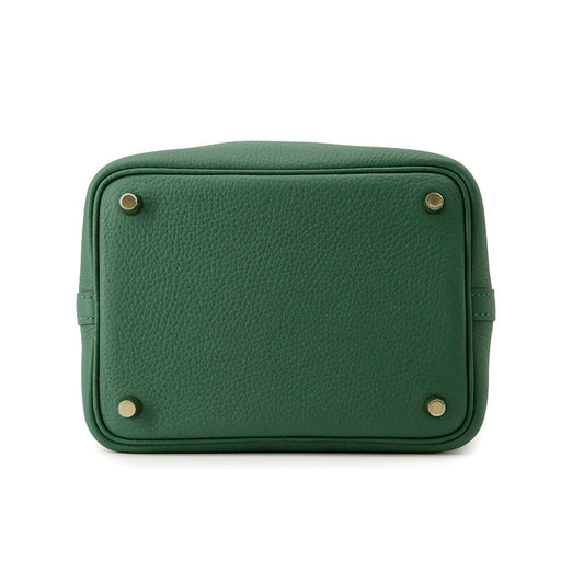 HERMES Picotin Lock Vert Moyen Taurillon Clemence Size PM