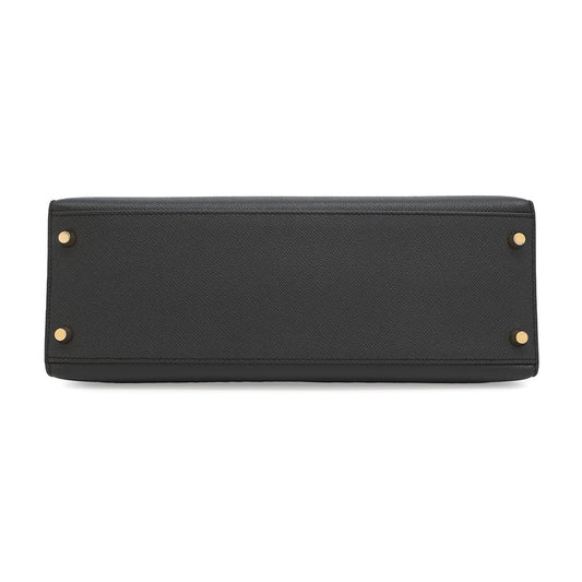 HERMES Kelly Sellier Black Epsom Size 32