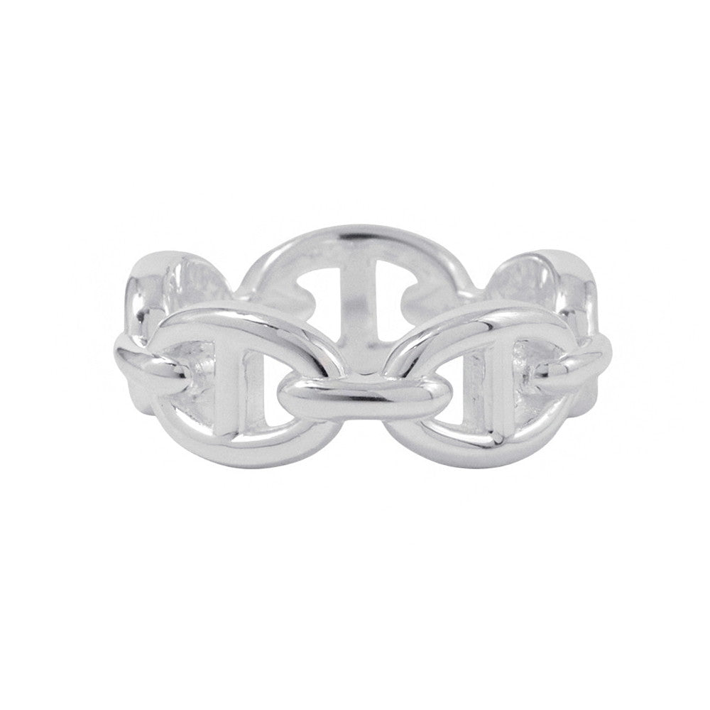 HERMES Chaine d'Ancre Anchene Ring Size PM/52/#12 SV925