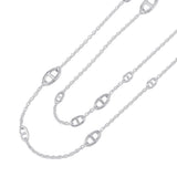 HERMES Chaine d'Ancre Farandole Necklace Size 160 SV925