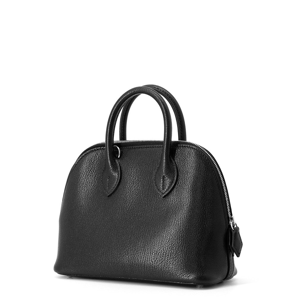 HERMES Bolide 1923 Sangle Cortage Black Chevre Siamese Character Size Mini