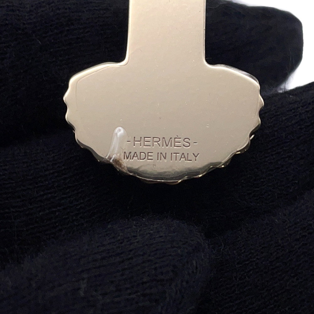 HERMES TwillyRing Epaulette Blue/Pink Metal
