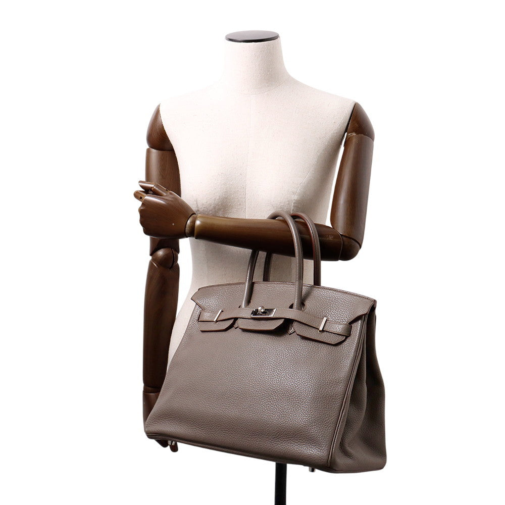 HERMES Birkin Etain Taurillon Clemence Size 35