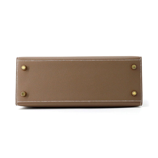 HERMES Kelly Sellier Etoupe Epsom Size 25