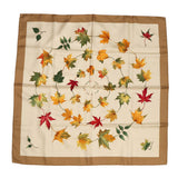 HERMES Carre A WALK IN THE PARK 2016 Spring/Summer Collection Size 90 Beige/Brown/Green/Orange Silk100%