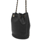 CHANEL DeauvilleShoulder Bag BlackAS1045 Calf Leather