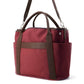 HERMES Sucked Pansage Groom Rouge H/Chocolat Canvas toile chevron