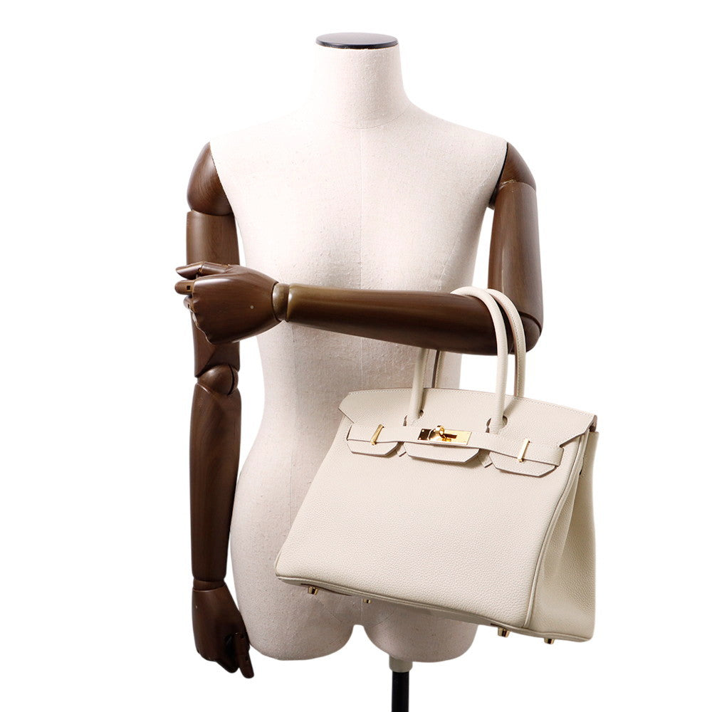 HERMES Birkin Craie Togo Leather Size 30